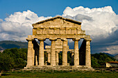 Temple Athena At Paestum, Campania, Tyrrhenian Coast, Italy
