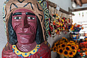 Native American Indian Statue, Santa Fe, New Mexico, Usa