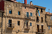 Mittelalterliche Fassade In Laguardia, Baskenland, Spanien
