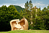 Large Figure In A Shelter, Henry Moore's Sculpture In Parque De Los Pueblos De Europa, Gernika-Lumo, Basque Country, Spain