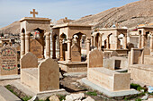 Christlicher Friedhof in Alqosh (Alkosh) Irakisch-Kurdistan, Irak