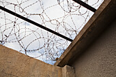 Low Angle View Of Barbed Wires In The Amna Suraka (Red Security) Museum