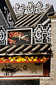 China, Guangdong, Foshan, Tempeldetail; Drachenofen Nanfeng