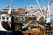 United Kingdom, England, Dorset, Old Harbour waterfront; Weymouth