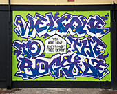 United Kingdom, Northern Ireland, County Londonderry, Modern style mural in Bogside; Derry
