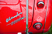 United Kingdom, England, Devon, Close-up of Austin Healey 3000 carousel; Uffculme