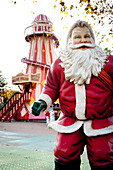 Weihnachtsmann und Jahrmarkt im Hyde Park, Winter Wonderland, London, Vereinigtes Königreich