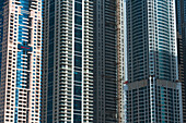 Dubai Marina, Dubai, Uae.Hohe Wohn- und Bürokomplexe in Dubai Marina