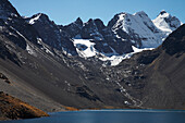 Condorri Peak And Glacial Lake, Cordillera Real; Bolivia