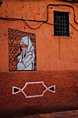 A Mural In The Medina; Marrakesh, Morocco