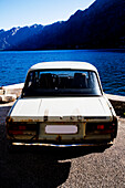 Lada Car And Bay Of Kotor,Kotor Montenegro.Tif