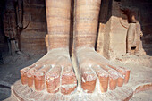 Statuen der Jain-Götter Gwalior Madhya Pradesh Indien