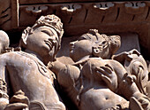 Khajuraho-Tempel, Madhya Pradesh, Indien.