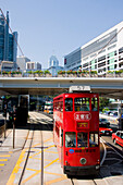 Asien, China, Hongkong, Zentrale Straßenbahnen