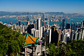 Skyline vom Peak, Hongkong