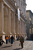 Europe, Italy, Lombardy, Bergamo City Town Palazzo Nuovo