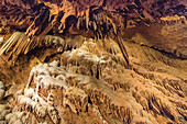 Cave drapery in Shenandoah Caverns.