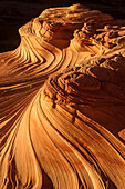 Navajo-Sandsteinformation, bekannt als The Wave, bei Coyote Buttes.