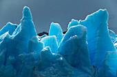 A detail of ice at the leading edge of Grey Glacier, Patagonia, Chile.; Grey Glacier, Torres del Paine National Park, Patagonia, Chile.