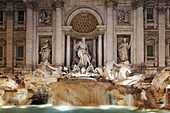 The spectacular Trevi Fountain, in Piazza di Trevi, Rome, Italy.; Rome, Italy.