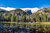 Schöner Grand Lake in den Rocky Mountains des Rocky Mountain National Park in Colorado, USA; Colorado, Vereinigte Staaten von Amerika