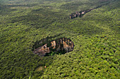 Aerial view of Sima Menore in Sarisarinama Tepui.; Gran Sabana, Venezuela.