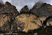 Conturines Spitze mountain in the Italian Dolomites.; Cortina d'Ampezzo, Dolomites, Italy.