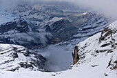 Conturines-Spitze in den italienischen Dolomiten; Cortina d'Ampezzo, Dolomiten, Italien.