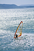 Windsurfer, Baja, Mexico.; BAJA CALIFORNIA STATE, MEXICO.