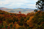 Fall foliage in the White Mountains of New Hampshire.; New Hampshire, USA.