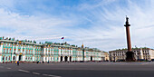 Alexander Column And Winter Palace; St. Petersburg Russia