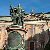 Statue Of Gustavo Erici In Front Of Riddarhuset (House Of Nobility); Stockholm Sweden