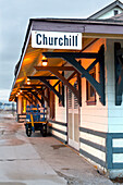 Eine Bahnstation; Churchill Manitoba Kanada