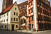 Archway Between Two Houses To St. Elizabeth's Church Off Rynek Square; Wroclaw Poland