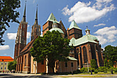Außenansicht der St. John's Kathedrale; Breslau Polen