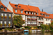 Buildings Along The River Regnitz; Bamberg Bavaria Germany