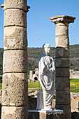 Ruinen bei den Ausgrabungen der alten römischen Siedlung; Bolonia Andalusien Spanien