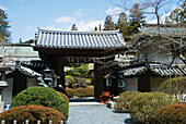 Japanese Temple Entrance Gate; Koyasan, Wakayama, Japan