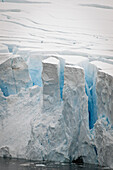 Cracks On The Edge Of An Iceberg; Antarctica