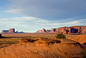 USA, Arizona, Monument Valley Navajo Stammespark, Mystery Valley, Pfannkuchenfelsen