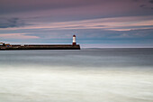 A Lighthouse At The End Of A Pier; Berwick Northumberland England