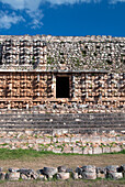 Mexico, Yucatan, Kabah, El Palacio de los Mascarones (Palace of Masks)