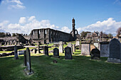 Kathedrale von St. Andrew und Friedhof; Fife Schottland