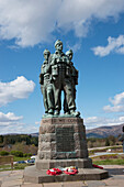 Das Kommando-Denkmal; Spean Bridge Dorf Schottland