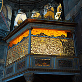 Innenausschnitt des Hagia Sophia Museums; Istanbul Türkei