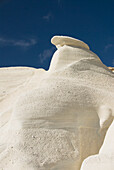 Greece, Cyclades, Island Of Milos, Volcanic Formations Shaped By Water And Wind Make Up Sarakiniko Beach.