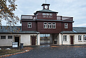 Entrance gate to Buchenwald Concentration Camp; Buchenwald, Germany