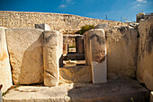 Malta, Tarxien, Blick auf die Tarxien-Tempel