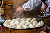 China, Beijing, Cook steaming food
