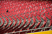 China, Beijing, Seating in Bird's Nest Stadium; Beijing, China